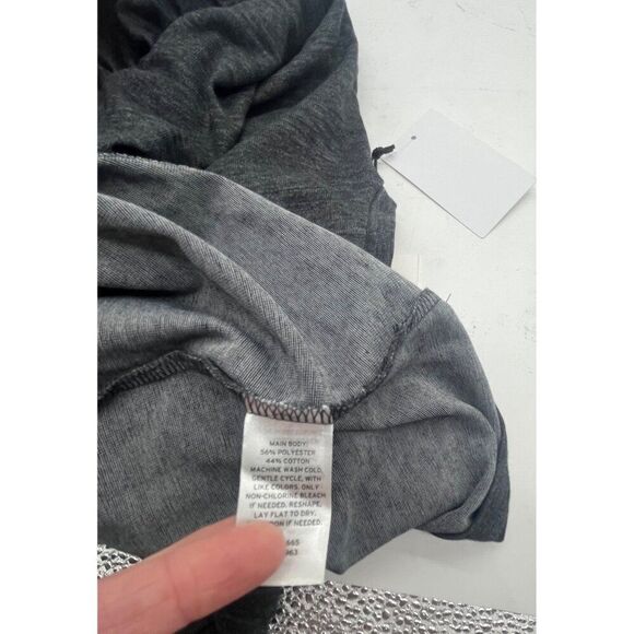 Treasure & Bond Ruched Side Sleeveless Dress Medium Charcoal Heather - Picture 5 of 11